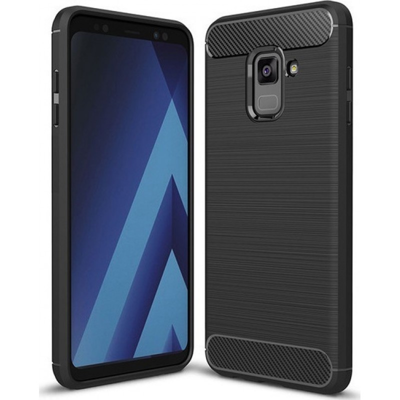 Oem Θήκη Σιλικόνης Carbon Για Samsung Galaxy J6 2018  Μαύρο