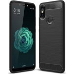 Oem Θήκη Σιλικόνης Carbon Για Xiaomi Mi A2  Μαύρο