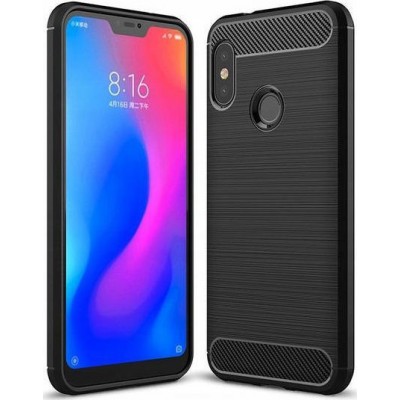 Oem Θήκη Σιλικόνης Carbon Για Xiaomi Mi A2 Lite / 6 pro  Μαύρο