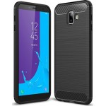 Oem Θήκη Σιλικόνης Carbon Για Samsung Galaxy J6 Plus 2018  Μαύρο