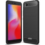 Oem Θήκη Σιλικόνης Carbon Για Xiaomi Redmi 6A  Μαύρο