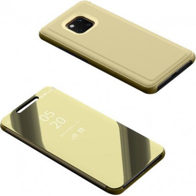 Θήκη Clear View Cover Για Huawei Mate 20 Pro  Χρυσό