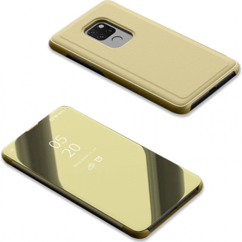 Θήκη Clear View Cover Για Huawei Mate 20  Χρυσό