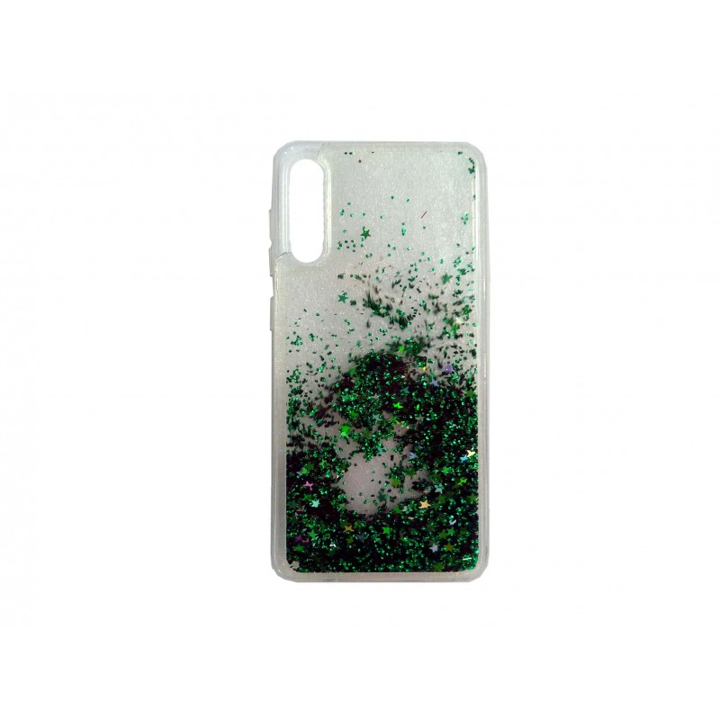 Oem Θήκη TPU Με Υγρό Glitter Για   Samsung Galaxy A50 / A30S / A50S  Πράσινο 