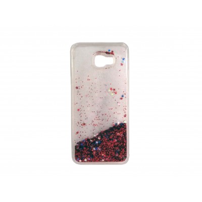  Oem Θήκη TPU Με Υγρό Glitter Για Samsung Galaxy J4 Plus 2018 Κόκκινο 