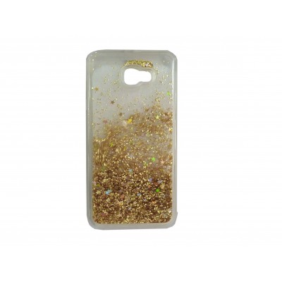 Oem Θήκη TPU Με Υγρό Glitter Για   Samsung Galaxy J4 Plus 2018  Χρυσό