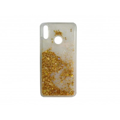 Oem Θήκη TPU Με Υγρό Glitter Για    Samsung Galaxy A12 / M12 / F12  Χρυσό