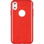 Oem Θήκη Shining Χρυσόσκονη Για Huawei P30 Lite Κόκκινο 