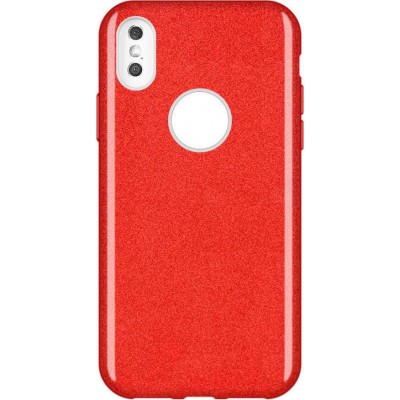 Oem Θήκη Shining Χρυσόσκονη Για Huawei P30 Lite Κόκκινο 