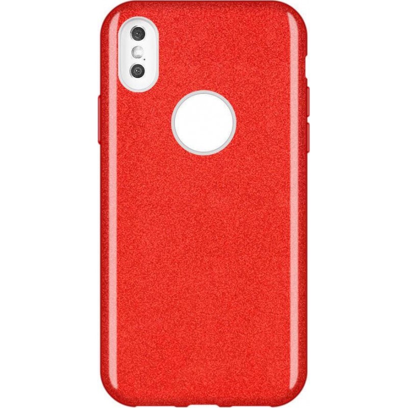 Oem Θήκη Shining Χρυσόσκονη Για Huawei P30 Lite Κόκκινο 