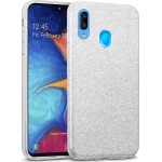  Oem Θήκη Shining Χρυσόσκονη Για     Huawei P Smart Z / Honor 9X / Y9 Prime 2019 ασημί 