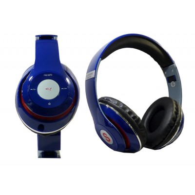 Oem Ακουστικά Κεφαλής Με Bluetooth Universal Μπλε (tm-010s)