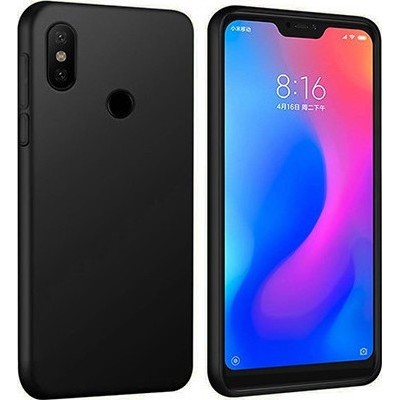 Oem Θήκη Σιλικόνης Matt 1,2 mm Για Xiaomi Mi A2 Lite / 6 pro  Μαύρο