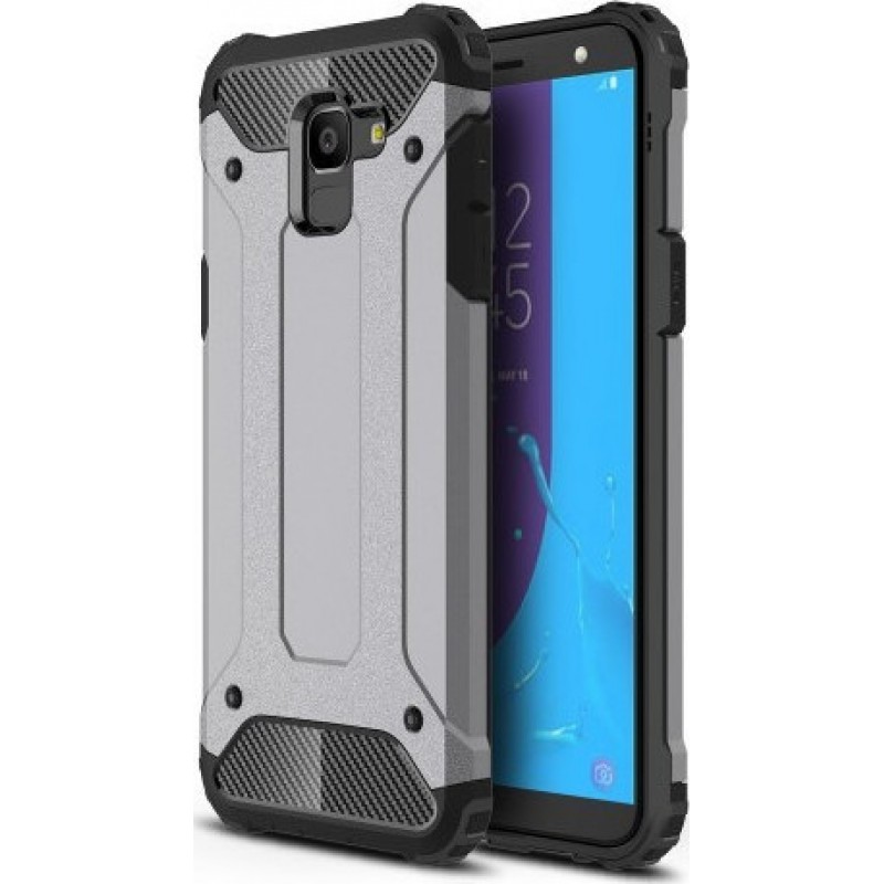 Oem Θήκη Armor Back Cover Για Samsung Galaxy J6 Plus 2018  Γκρι