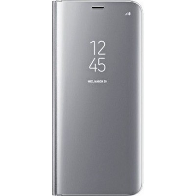 Oem Θήκη Clear View Cover Για Samsung Galaxy S20 Plus / S20 Plus 5G  Ασημί