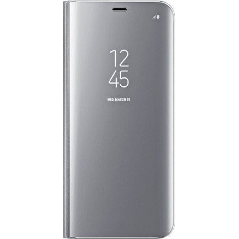 Θήκη Clear View Cover Για Samsung Galaxy J6 2018  Ασημί