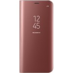 Θήκη Clear View Cover Για Samsung Galaxy J4 Plus 2018 Ροζ - Χρυσό
