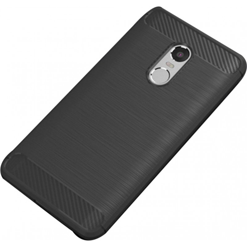 Oem Θήκη Σιλικόνης Carbon Για Xiaomi Redmi 5  Μαύρο