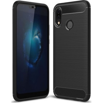 OEM Θήκη Σιλικόνης Carbon Για Huawei P20 Lite 2019  Μαύρο