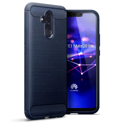 OEM Θήκη Σιλικόνης Carbon Για Huawei Mate 20 Lite  Μαύρο