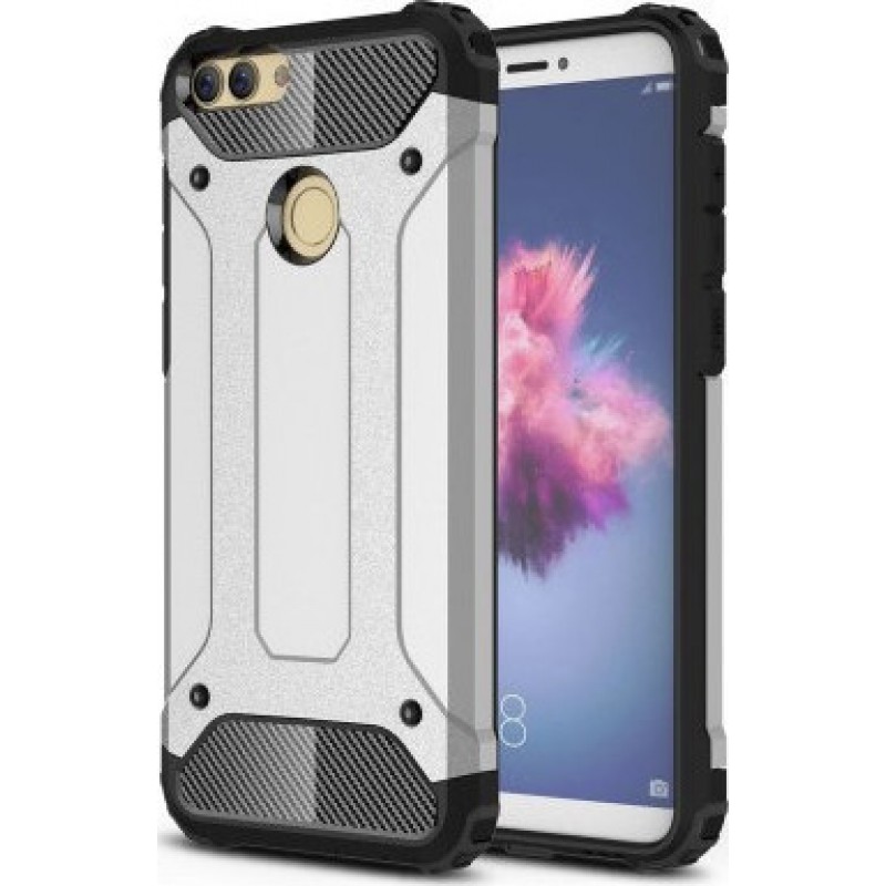 Oem Θήκη Armor Back Cover Για Huawei P Smart  Ασημί