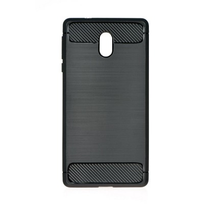 Oem Θήκη Σιλικόνης Carbon Για Nokia 2.2  Μαύρο