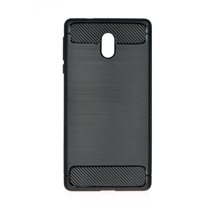 Oem Θήκη Σιλικόνης Carbon Για Nokia 2.2  Μαύρο