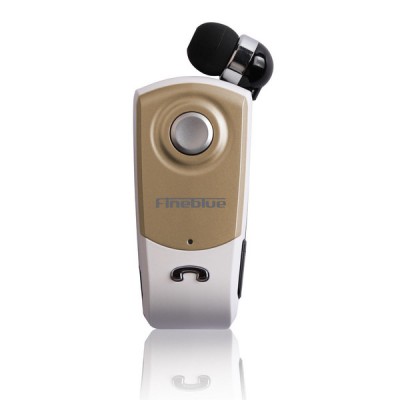 Fineblue Bluetooth Wireless Headset F960 Χρυσό - Ασπρο