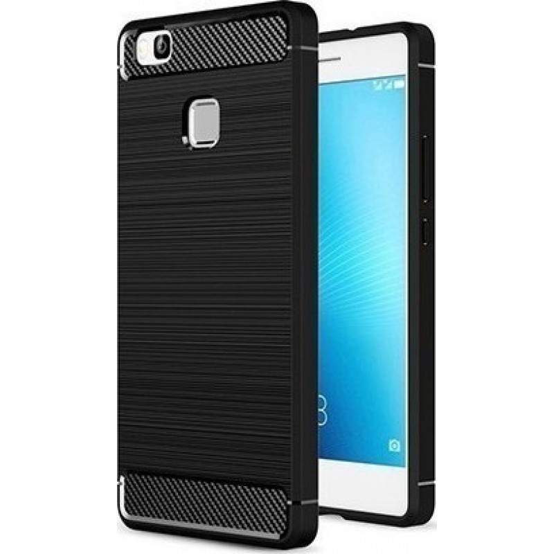 Oem Θήκη Σιλικόνης Carbon Για Huawei Ascend P9 Lite  Μαύρο
