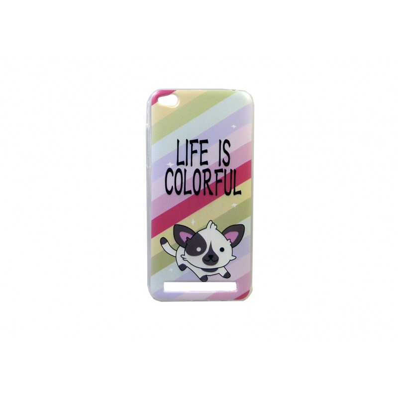  Oem Θήκη Σιλικόνης Με Σχέδιο Live is Colorful Για Xiaomi Redmi 4A  Σχέδια