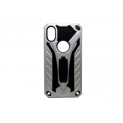 Defender Armor Case with stand Για Apple iPhone X / XS  Ασημί