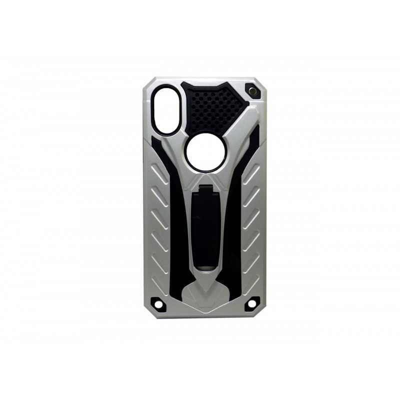 Defender Armor Case with stand Για Apple iPhone X / XS  Ασημί