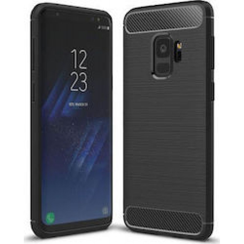 OEM Θήκη Σιλικόνης Carbon Για Samsung Galaxy S9  Μαύρο