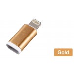 Oem Lightning Male Σε Micro USB Female Χρυσό