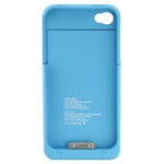 Oem Power Bank - Θήκη 1900mAh Για Αpple Iphone 4/4S Μπλέ