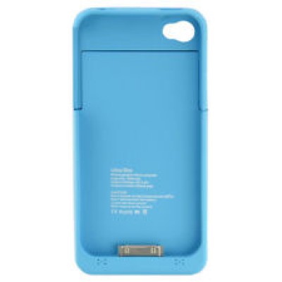 Oem Power Bank - Θήκη 1900mAh Για Αpple Iphone 4/4S Μπλέ