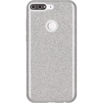 Oem Θήκη Shining Χρυσόσκονη Για Huawei Y7 Prime 2018 Ασημί  