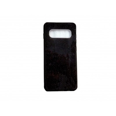 Oem Θήκη Shining Χρυσόσκονη Για Samsung Galaxy S10 Plus Μαύρο 