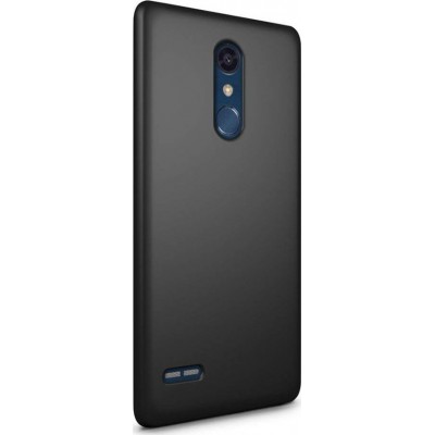 Θήκη Σιλικόνης matt Για  LG K10 2018  Μαύρο