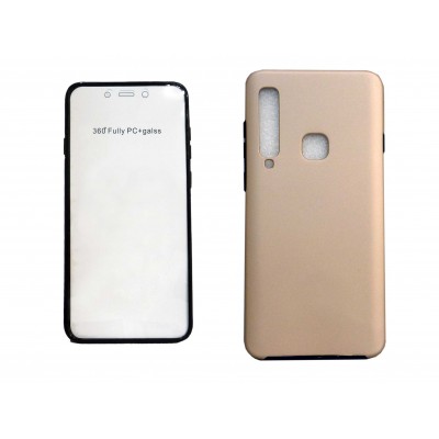 OEM Θήκη Σιλικόνης Full Cover Για Samsung Galaxy A9 2018 / A9s  Χρυσό