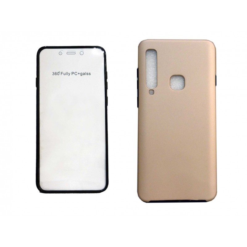 OEM Θήκη Σιλικόνης Full Cover Για Samsung Galaxy A9 2018 / A9s  Χρυσό