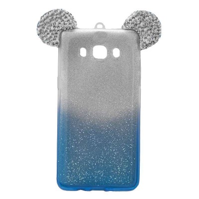 OEM Back Cover Σιλικόνης Glitter Ears As Mickey  Μπλε iphone 7