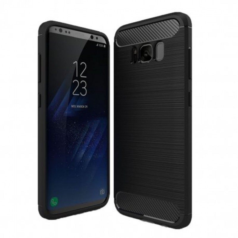 OEM Θήκη Σιλικόνης Carbon Για Samsung Galaxy S8 Plus  Μαύρο