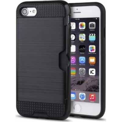 Defender Card Case με υποδοχή καρτών Για Apple iPhone 6 / 6s  Μαύρο