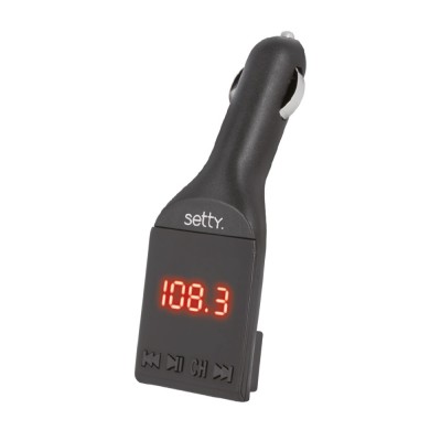 Setty FM bluetooth transmitter Μαύρο