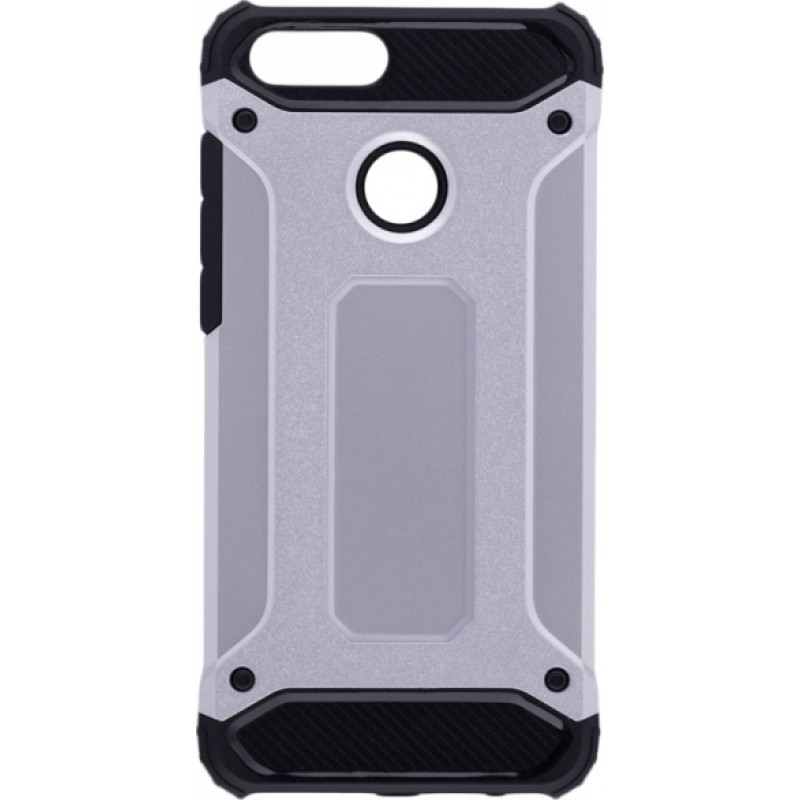 Oem Θήκη Armor Back Cover Για Huawei Y6 Prime 2018 Huawei Y6 2018 / Honor 7A  Ασημί