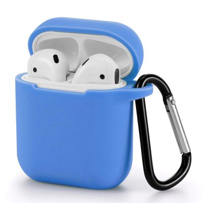 OEM ΘΗΚΗ ΣΙΛΙΚΟΝΗΣ ΜΕ ΓΑΝΤΖΟ ΓΙΑ AIRPODS Μπλε