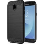 Oem Θήκη Σιλικόνης Carbon Για Samsung Galaxy J7 2017 Μαύρο
