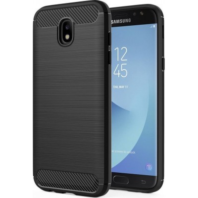 Oem Θήκη Σιλικόνης Carbon Για Samsung Galaxy J7 2017 Μαύρο
