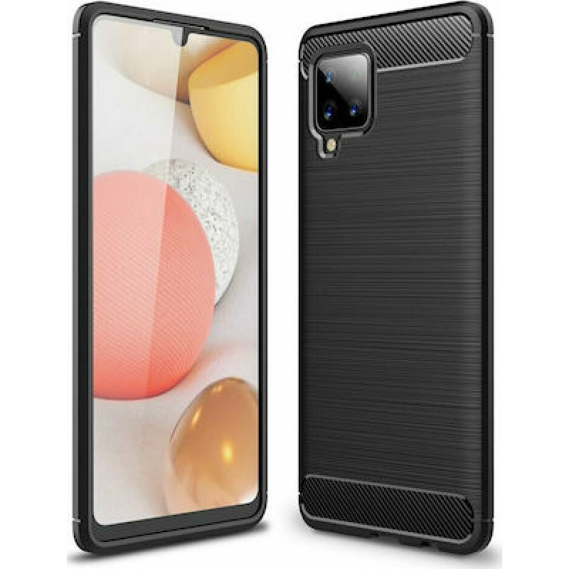 Oem Θήκη Σιλικόνης Carbon Για Samsung Galaxy A42 5G  Μαύρο